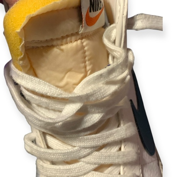 Nike White and Teal High-Tops main image 6